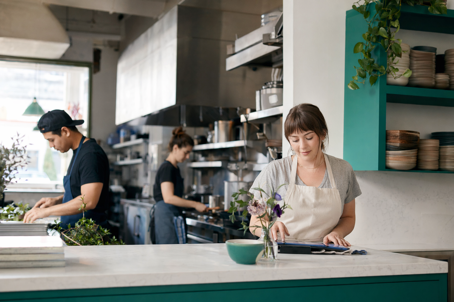 How does payroll work for a restaurant with tips?